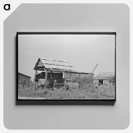 アートパネル-Shed for Wagon Storage
 - ラッセル リー Canvas.