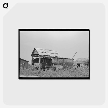 アートポストカード-Shed for Wagon Storage
 - ラッセル リー Postcard.