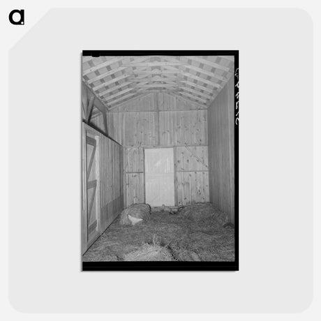 アートポストカード-Barn Interior, Southeast Missouri
 - ラッセル リー Postcard.