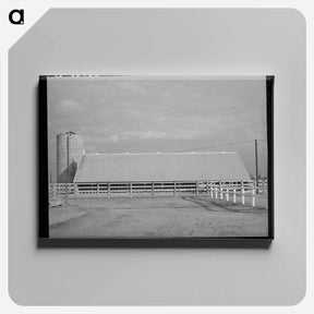 アートパネル-Barn. Mineral King Cooperative Farm
 - ラッセル リー Canvas.