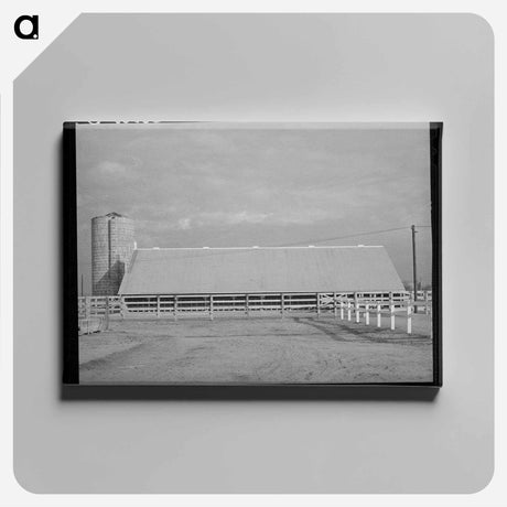 アートパネル-Barn. Mineral King Cooperative Farm
 - ラッセル リー Canvas.