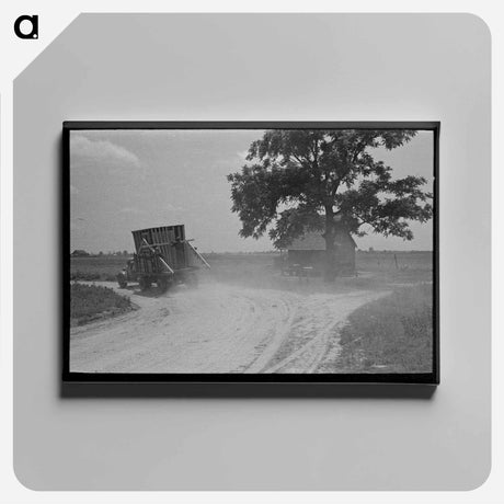 アートパネル-House Erection
 - ラッセル リー Canvas.