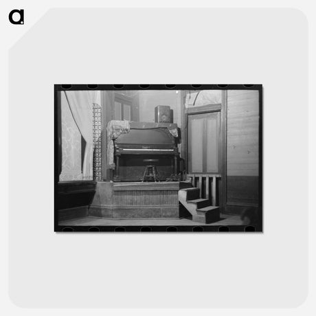 アートポストカード-Piano in Auditorium
 - ラッセル リー Postcard.