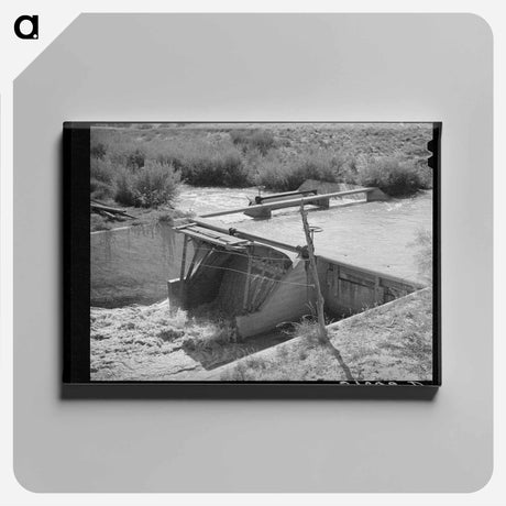 アートパネル-Irrigation Diversion, New Mexico
 - ラッセル リー Canvas.