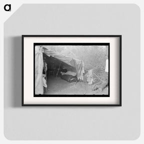 アートポスター-Tent Home of a Migrant Family
 - ラッセル リー Poster.