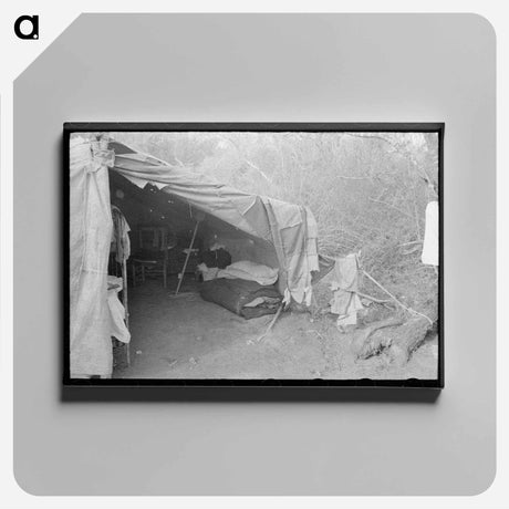 アートパネル-Tent Home of a Migrant Family
 - ラッセル リー Canvas.