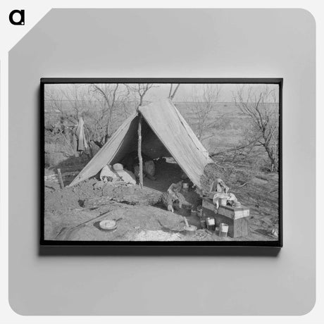 アートパネル-El Indio Camp
 - ラッセル リー Canvas.