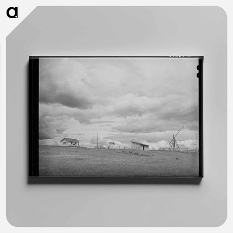 アートパネル-Dead Ox Flat Farmstead
 - ラッセル リー Canvas.