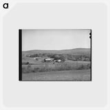 アートポストカード-Vermont Farm Near Arlington
 - ラッセル リー Postcard.