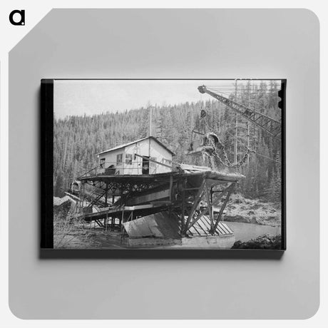 アートパネル-Dredging for Gold and Silver
 - ラッセル リー Canvas.
