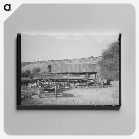 アートパネル-Barn, Santa Clara
 - ラッセル リー Canvas.