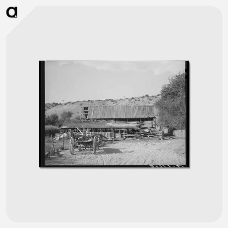アートポストカード-Barn, Santa Clara
 - ラッセル リー Postcard.