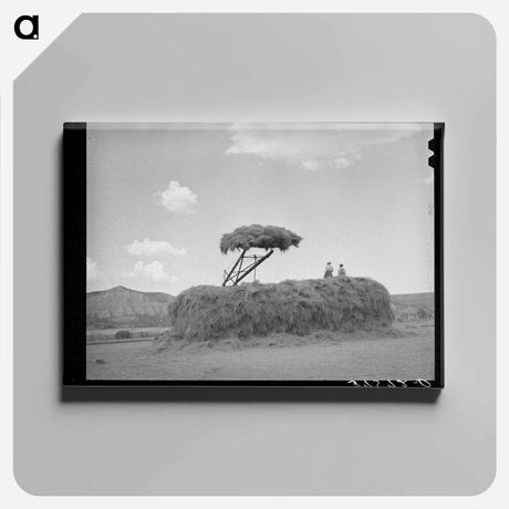 アートパネル-Stacking Hay
 - ラッセル リー Canvas.