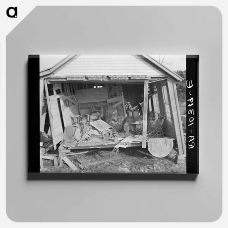 アートパネル-Black Township Flood Damage
 - ラッセル リー Canvas.