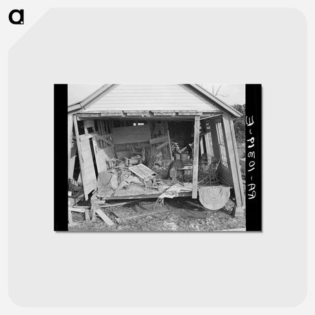 アートポストカード-Black Township Flood Damage
 - ラッセル リー Postcard.