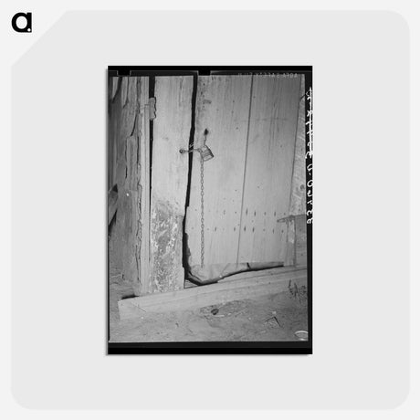 アートポストカード-Locked Door, Mays Avenue Camp
 - ラッセル リー Postcard.