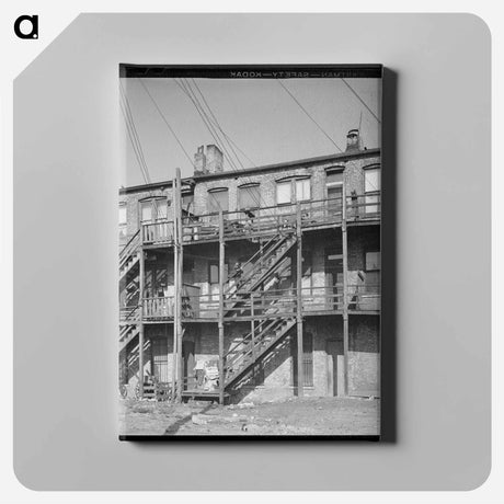 アートパネル-Southside Apartment Back
 - ラッセル リー Canvas.
