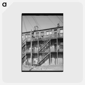 アートポストカード-Southside Apartment Back
 - ラッセル リー Postcard.