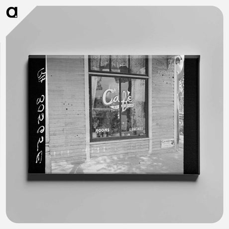 アートパネル-Restaurant Window, Big Falls, Minnesota
 - ラッセル リー Canvas.