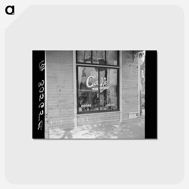 アートポストカード-Restaurant Window, Big Falls, Minnesota
 - ラッセル リー Postcard.