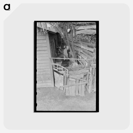 アートポストカード-Alleyway to Corral
 - ラッセル リー Postcard.