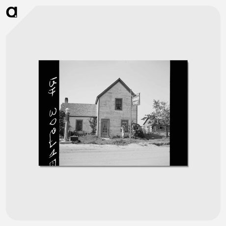 アートポストカード-Barber Shop, Winton, Minnesota
 - ラッセル リー Postcard.