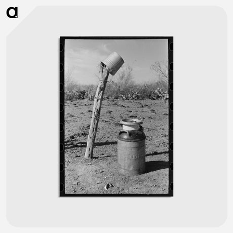 アートポストカード-Milk Can and Pail
 - ラッセル リー Postcard.
