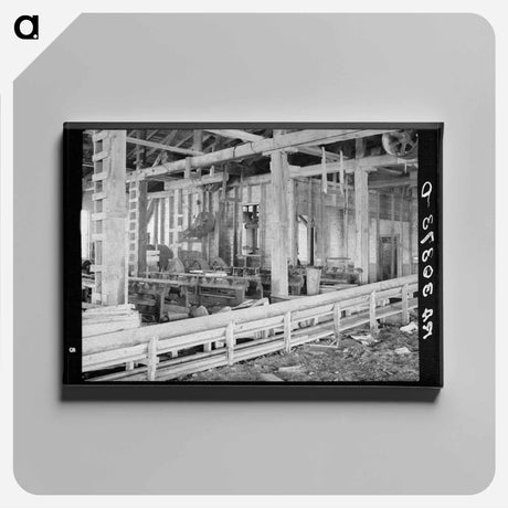 アートパネル-Machinery in Abandoned Excelsior Mill
 - ラッセル リー Canvas.
