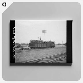 アートパネル-Loading Scrap Iron
 - ラッセル リー Canvas.