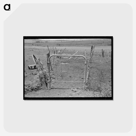 アートポストカード-Oklahoma Farm Detail
 - ラッセル リー Postcard.