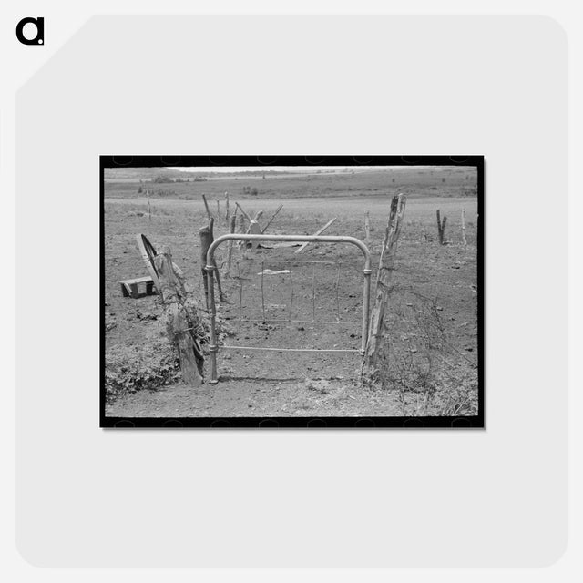 アートポストカード-Oklahoma Farm Detail
 - ラッセル リー Postcard.
