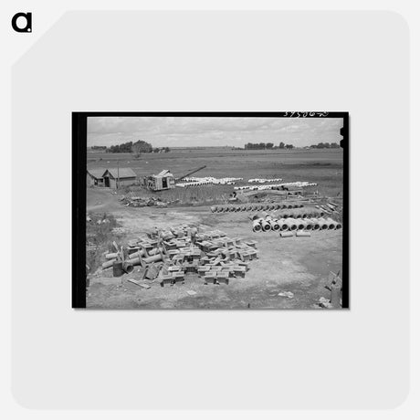 アートポストカード-Irrigation Tile
 - ラッセル リー Postcard.