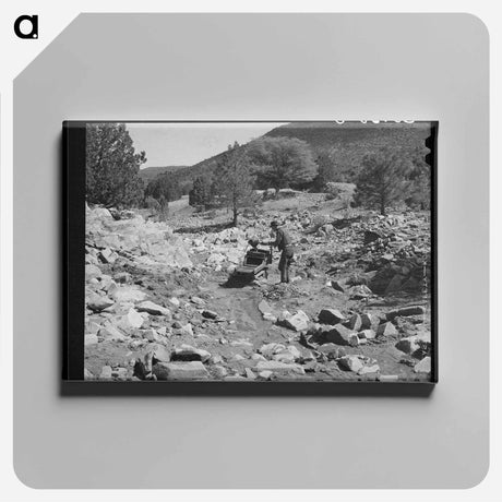 アートパネル-Gold Placer Mining
 - ラッセル リー Canvas.