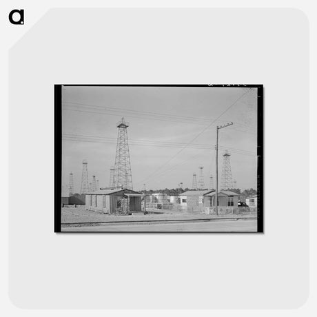 アートポストカード-Forest of Oil Derricks
 - ラッセル リー Postcard.