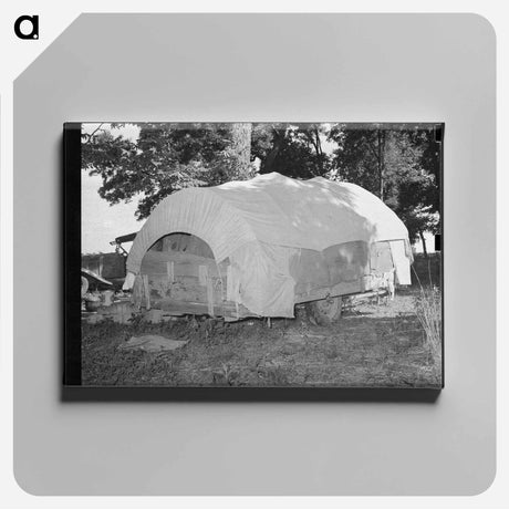 アートパネル-Migrant's Wagon Home
 - ラッセル リー Canvas.