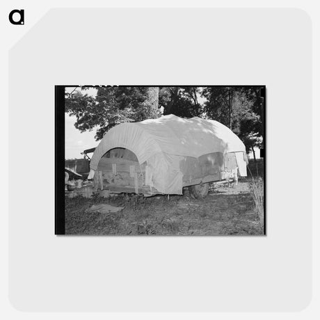 アートポストカード-Migrant's Wagon Home
 - ラッセル リー Postcard.
