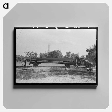 アートパネル-Seminole Oil Field
 - ラッセル リー Canvas.