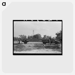 アートポストカード-Seminole Oil Field
 - ラッセル リー Postcard.