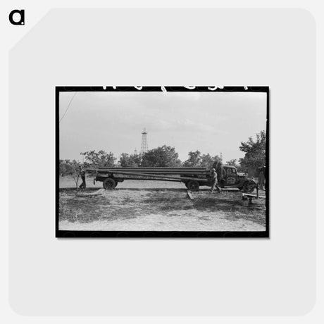 アートポストカード-Seminole Oil Field
 - ラッセル リー Postcard.