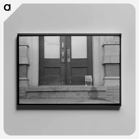 アートパネル-Ice Melting on Doorstep
 - ラッセル リー Canvas.