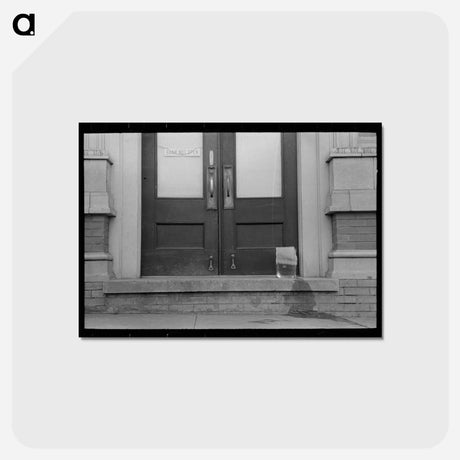 アートポストカード-Ice Melting on Doorstep
 - ラッセル リー Postcard.