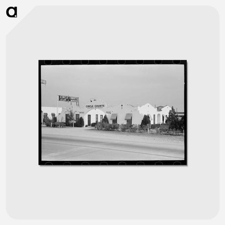 アートポストカード-Tourist Courts, Waco
 - ラッセル リー Postcard.