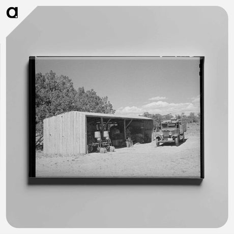 アートパネル-Toolshed on Hutton Farm
 - ラッセル リー Canvas.