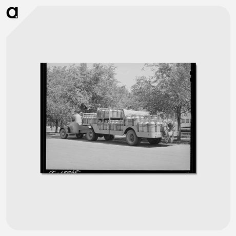 アートポストカード-Milk Cans of the Boise Valley
 - ラッセル リー Postcard.
