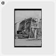 アートポストカード-Hop Vines and Mechanical Picker
 - ラッセル リー Postcard.