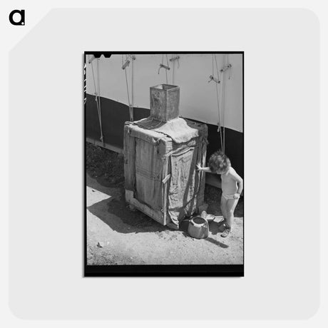 アートポストカード-Morman Refrigerator
 - ラッセル リー Postcard.