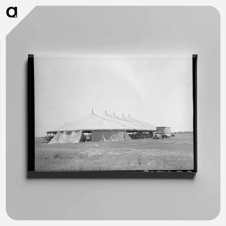 アートパネル-Tent of Lasses-White Traveling Circus
 - ラッセル リー Canvas.