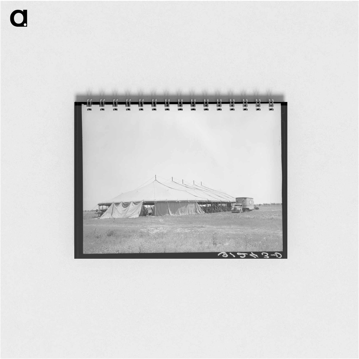 アートメモ帳-Tent of Lasses-White Traveling Circus
 - ラッセル リー Memo.