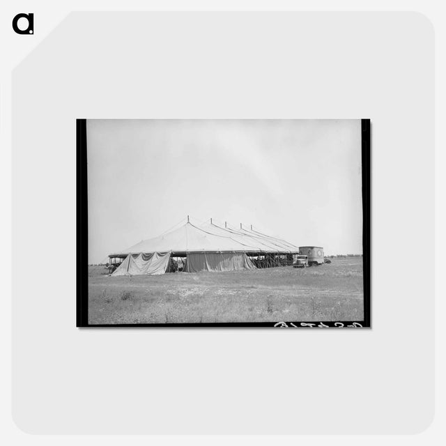アートポストカード-Tent of Lasses-White Traveling Circus
 - ラッセル リー Postcard.