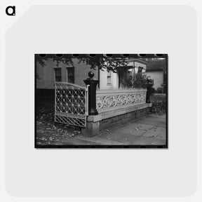 アートポストカード-Iron Grill Work, Meriden
 - ラッセル リー Postcard.